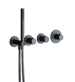 Paffoni Modular Box - Thermostatische Inbouwkraan, Voor 2 Uitgangen, Mat Zwart MDE000NO