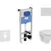 Ideal Standard ProSys - Toiletset- Inbouwreservoir, Closet, WC-zitting Eurovit, Oleas M2 Bedieningsplaat, Rimless, SoftClose, Wit ProSys120M SP49 -Grohe Verkoop 09708e89ec56e1ef4dbeb99e
