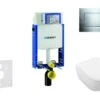 Geberit Kombifix - Toiletset Met Sigma30 Bedieningsplaat, Glanzend Chroom/mat Chroom + Villeroy Boch Hangend Toilet En Wc Bril, SoftClose, DirectFlush, CeramicPlus 110.302.00.5 NI6 -Grohe Verkoop 0da74e19b0dd6f51f01461ca