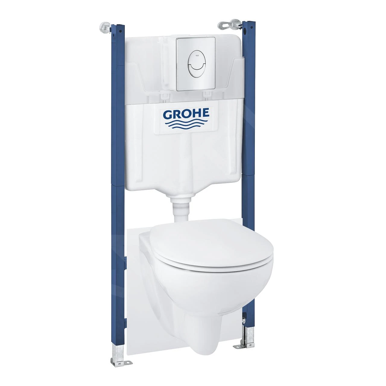 Grohe Solido - Toiletset Met Inbouwtoilet, Hangtoilet En Wc Bril Bau Ceramic, Softclose, Bedieningspaneel Skate Air, Chroom/wit 39888000 6 Grohe Solido - Toiletset Met Inbouwtoilet, Hangtoilet En Wc Bril Bau Ceramic, Softclose, Bedieningspaneel Skate Air, Chroom/wit 39888000 - Afbeelding 4