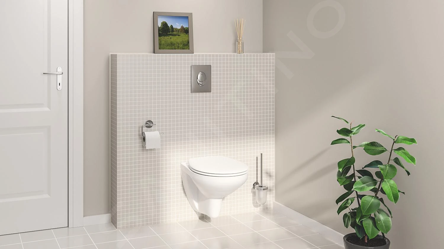 Grohe Solido - Toiletset Met Inbouwtoilet, Hangtoilet En Wc Bril Bau Ceramic, Softclose, Bedieningspaneel Skate Air, Chroom/wit 39888000 13 Grohe Solido - Toiletset Met Inbouwtoilet, Hangtoilet En Wc Bril Bau Ceramic, Softclose, Bedieningspaneel Skate Air, Chroom/wit 39888000 - Afbeelding 11