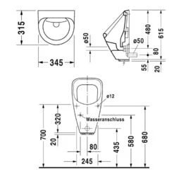 Duravit Urinals - Electronische Urinoir, Achterinlaat, Batterijvoeding, Wit 0830370000 5 Duravit Urinals - Electronische Urinoir, Achterinlaat, Batterijvoeding, Wit 0830370000 -Grohe Verkoop 31b13704c486e0f07b42fb86