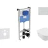 Ideal Standard ProSys - Toiletset- Inbouwreservoir, Closet, WC-zitting Architectura, Oleas M2 Bedieningsplaat, DirectFlush, SoftClose, CeramicPlus, Mat Chroom ProSys120M SP44 -Grohe Verkoop 35f6613967011b5699aaa743