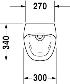 Duravit DuraStyle - Urinoir, Elektrische Bediening, Afval Achteraan, Rimless, Met WonderGliss, Wit 28063100931 -Grohe Verkoop 3ae5d48f1cf99e12e7d83c81 3
