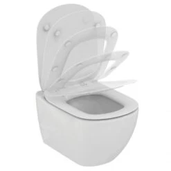 Ideal Standard ProSys - Toiletset- Inbouwreservoir, Closet, WC-zitting Tesi, Oleas M1 Bedieningsplaat, Aquablade, SoftClose, Wit ProSys120M SP4 -Grohe Verkoop 3b1bfc7141f172361a1adb82
