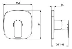 Hansa Stela - Inbouw Douchekraan, 1 Functie, Chroom 87859173 -Grohe Verkoop 3b6a3fce47b584d4604c3818
