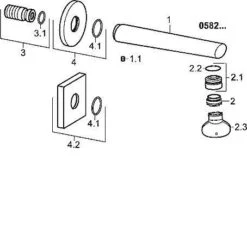 Hansa Ronda - Baduitloop, Chroom 05822172 -Grohe Verkoop 41c708d9d786e2afe8e7736c