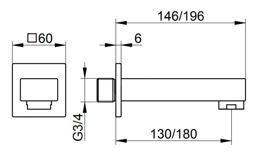 Keuco Edition 11 - Baduitloop, Chroom 51145010001 4 Keuco Edition 11 - Baduitloop, Chroom 51145010001 - Afbeelding 2