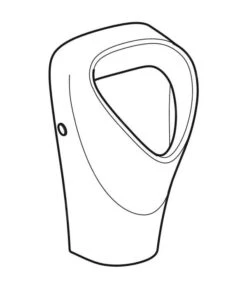 Geberit Selnova - Urinoir Trigonal, Achterinlaat, Wit 501.666.00.1 -Grohe Verkoop 4d078b3e7e40a54e3ff53321