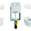 Geberit Kombifix - Inbouwreservoir Voor Hangend Toilet Met DELTA21 Bedieningsknop, Alpine Wit + Closet Alpha Met WC-zitting 110.100.00.1 NR1 -Grohe Verkoop 4e739854d82c64946ed58c0c