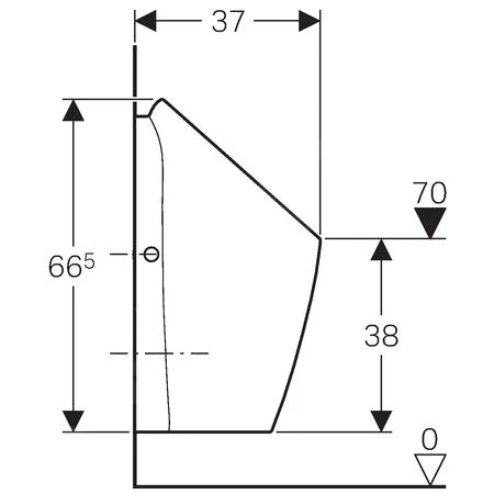 Geberit Urinoirs - Urinoir Preda Waterloos, Wit 116.071.00.1 5 Geberit Urinoirs - Urinoir Preda Waterloos, Wit 116.071.00.1 - Afbeelding 3