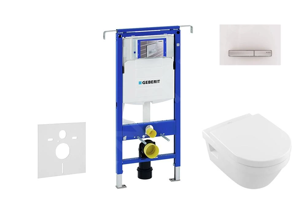 Geberit Duofix - Set Voorwandinstallatie, Toilet En Villeroy & Boch Zitting, Bedieningspaneel Sigma50, DirectFlush, SoftClose, CeramicPlus, Alpine Wit 111.355.00.5 NB8 3 Geberit Duofix - Set Voorwandinstallatie, Toilet En Villeroy & Boch Zitting, Bedieningspaneel Sigma50, DirectFlush, SoftClose, CeramicPlus, Alpine Wit 111.355.00.5 NB8