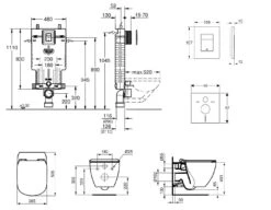 Grohe Uniset - Complete Toiletset Aquablade Wandcloset + Ideal Standard WC Zitting, Skate Cosmo Bedieningsplaat, SoftClose, Chroom 38643SET-KU 13 Grohe Uniset - Complete Toiletset Aquablade Wandcloset + Ideal Standard WC Zitting, Skate Cosmo Bedieningsplaat, SoftClose, Chroom 38643SET-KU -Grohe Verkoop 9302e4dc082db053994f9d26