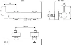Ideal Standard Joy - Douchekraan, Chroom BC785AA -Grohe Verkoop a462f72088aff01d3de82e76