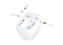 Geberit Duofix - Inbouwreservoir Voor Hangend Toilet Met SIGMA30 Bedieningsknop, Mat Chroom/chroom + Tece One - Hangend Douche-wc En Wc-bril, Rimless, SoftClose 111.355.00.5 NT7 -Grohe Verkoop a6192dd9949e8faee37b5cfa 5