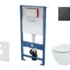 Kielle Genesis - Voorwand Montageset, Tesi Toilet En Softclose Toiletbril, Aquablade, Gemini II Bedieningsplaat, Mat Zwart/chroom SANI11AD5101 -Grohe Verkoop b122805d0a36723e566d46c9