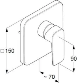 Kludi Pure&Style - Inbouw Badkraan, Chroom 404200575 -Grohe Verkoop b219124eff3bc3bd988287df
