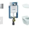Geberit Kombifix - Set Voorwandinstallatie, Closet Alpha Met WC-zitting, SIGMA30 Bedieningsknop, Chroom 110.302.00.5 NR6