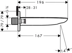 Hansgrohe PuraVida - Baduitloop, Wit/chroom 15412400 -Grohe Verkoop c493a109695b82a0c5eb9431