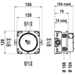 Laufen Concealed Bodies - Simibox Light Basisgarnituur Voor Inbouwkraan, Zonder Stopkraan HF574038000000 -Grohe Verkoop cee5dc688a126c906b205b68 1