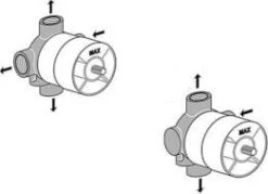 Ideal Standard CeraTherm - Inbouwdeel 1 Voor Meerwegkranen 4/3, Neutraal A2391NU -Grohe Verkoop d144610c12836f4be8736f52