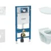 Geberit Duofix - Set Voorwandinstallatie, Closet Alpha Met WC-zitting, Sigma01 Bedieningsknop, Alpine Wit 111.300.00.5 NR1