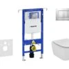 Geberit Duofix - Set Voorwandinstallatie, Toilet En Zitting Ideal Standard Tesi, Bedieningspaneel Sigma30, Aquablade, SoftClose, Mat Chroom/chroom 111.355.00.5 NU7 -Grohe Verkoop e004f96497a08102e80023ad