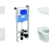Ideal Standard ProSys - Toiletset - Inbouwreservoir, Closet Alpha Met WC-zitting, Oleas M1 Bedieningsplaat, SoftClose, Wit ProSys120M SP40 -Grohe Verkoop e1770132c07904a6a5f5ebfb