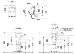 Duravit DuraStyle - Urinoir, Elektrische Bediening, Afval Achteraan, Met WonderGliss, Wit 28043100931 -Grohe Verkoop ea0e001a0c6053ab129d1b08 2