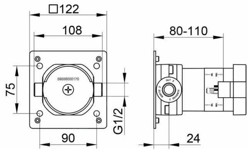 Keuco Toebehoren - Inbouwdeel DN15 59556000170 4 Keuco Toebehoren - Inbouwdeel DN15 59556000170 - Afbeelding 2