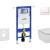 Geberit Duofix - Set Voorwandinstallatie, Toilet En Zitting Ideal Standard Tesi, Sigma30 Bedieningsplaat, Wit/chroom 111.355.00.5 NF5 -Grohe Verkoop fe4ca2635e12c88b9c15effb